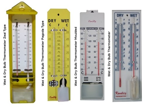 Wet and dry bulb thermometer. Image by TradeIndia