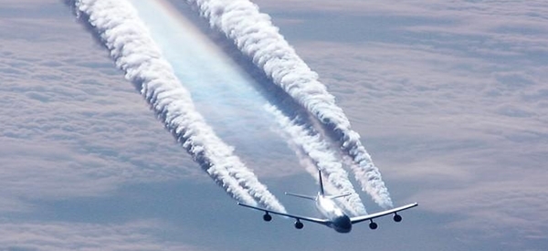 A cloud seeding plane.