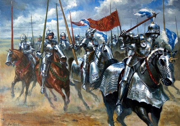 A painting depicting a typical Portuguese army in the 16th century. Image credit paradoxplaza.com