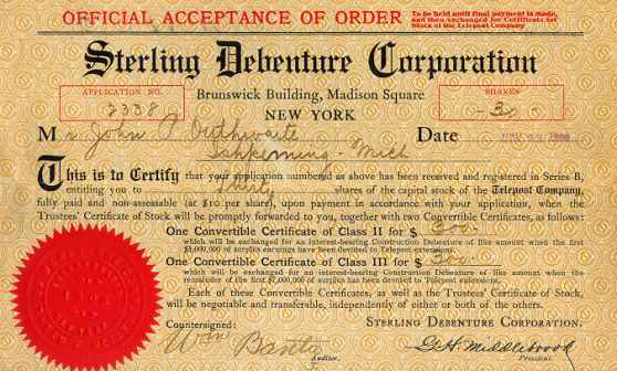 Types of debenture image